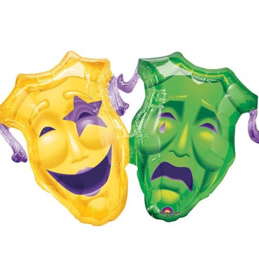 Balão Foil P35 SuperShape Bulk Máscaras Carnaval