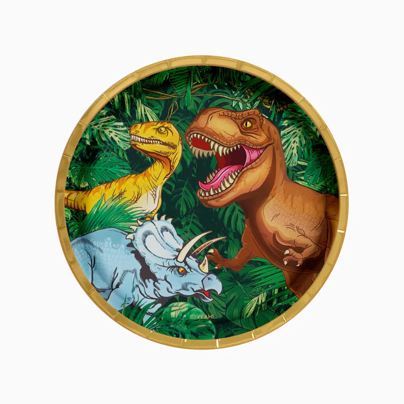 6 Pratos 23cm Dino