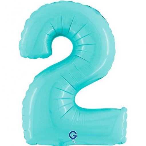 Balão Foil 14'' (35cm) Azul Pastel nº2