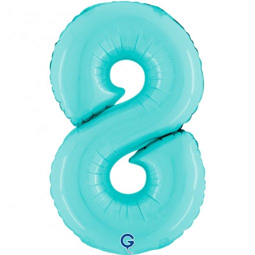 Balão Foil 14'' (35cm) Azul Pastel nº8