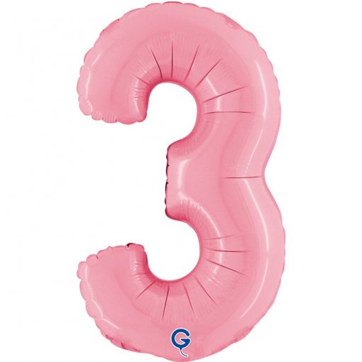 Balão Foil 14'' (35cm) Rosa Pastel nº3