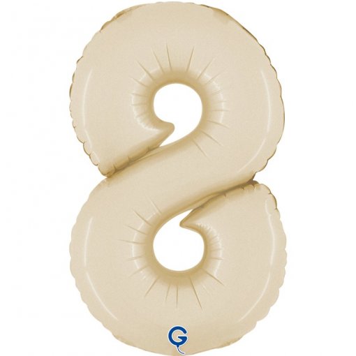 Balão Foil 14'' (35cm) Satin Cream nº8