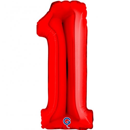 Balão Foil 14'' (35cm) Vermelho nº1