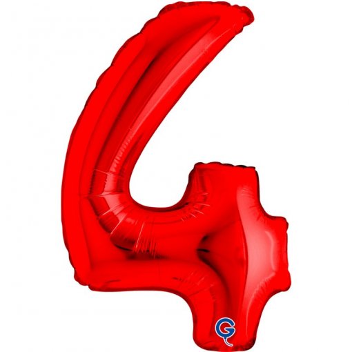 Balão Foil 14'' (35cm) Vermelho nº4