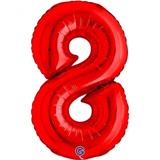 Balão Foil 14'' (35cm) Vermelho nº8
