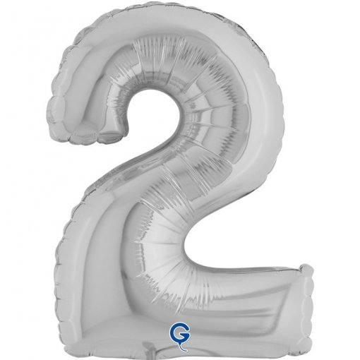 Balão Foil 14'' (35cm) Prateado nº2