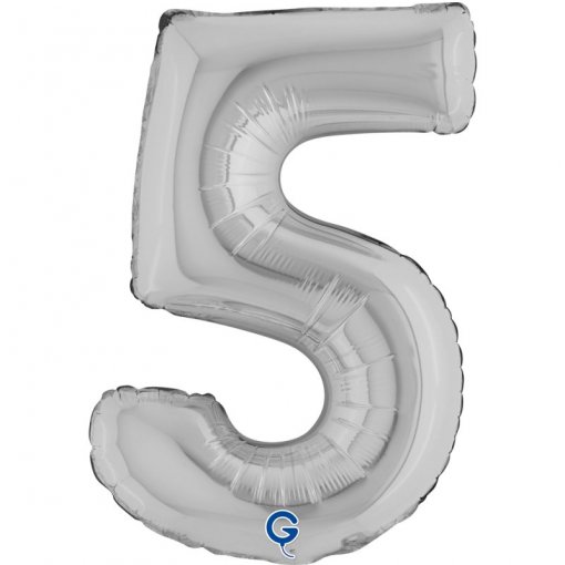 Balão Foil 14'' (35cm) Prateado nº5