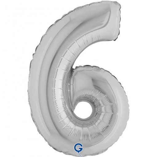 Balão Foil 14'' (35cm) Prateado nº6
