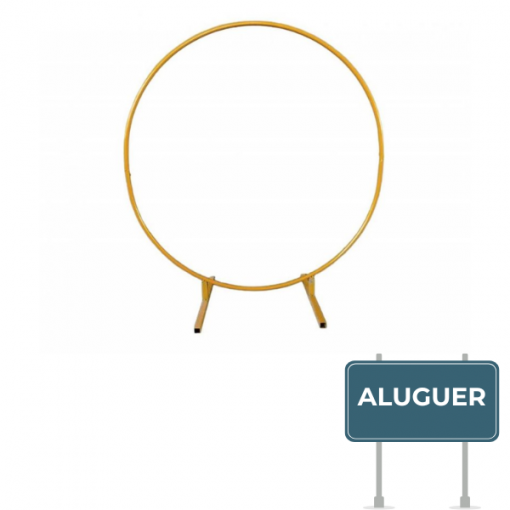 Aluguer de Arco para Balões Dourado 2m