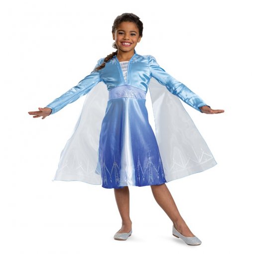 Fato Elsa Traveling (Frozen) Basic Idade 5-6 Anos