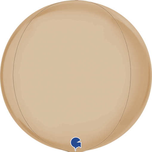 Balão Foil 38cm Globe Satin Nude 4D 