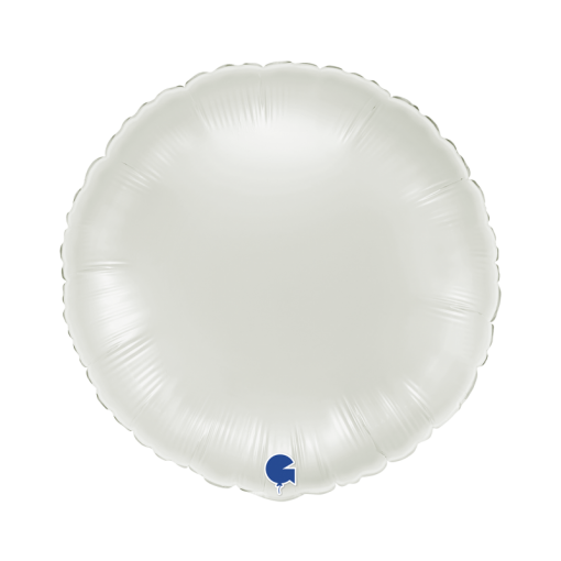 Balão Foil Redondo 18'' White - Branco