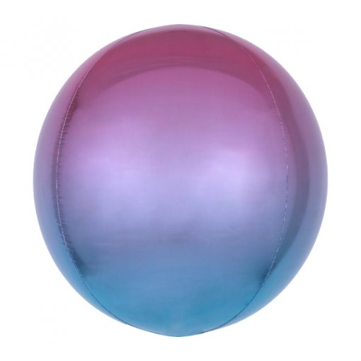 Balão Foil Orbz Ombre Rosa & Azul