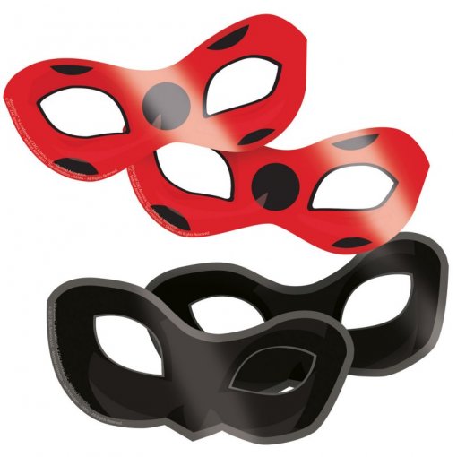 8 Máscaras LadyBug Miraculous