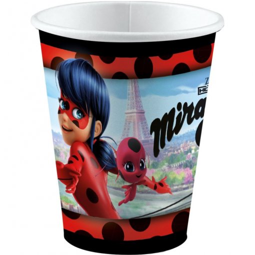 8 Copos 250ml EU LadyBug