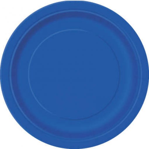 8 Pratos 23cm EU Azul Médio