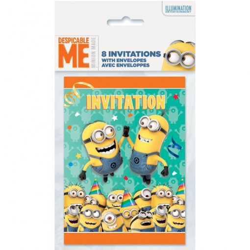 8 Convites Minions