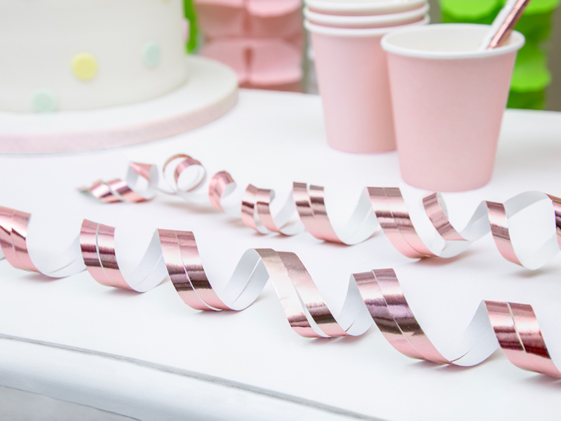 18 Serpentinas 3,8m Rose Gold