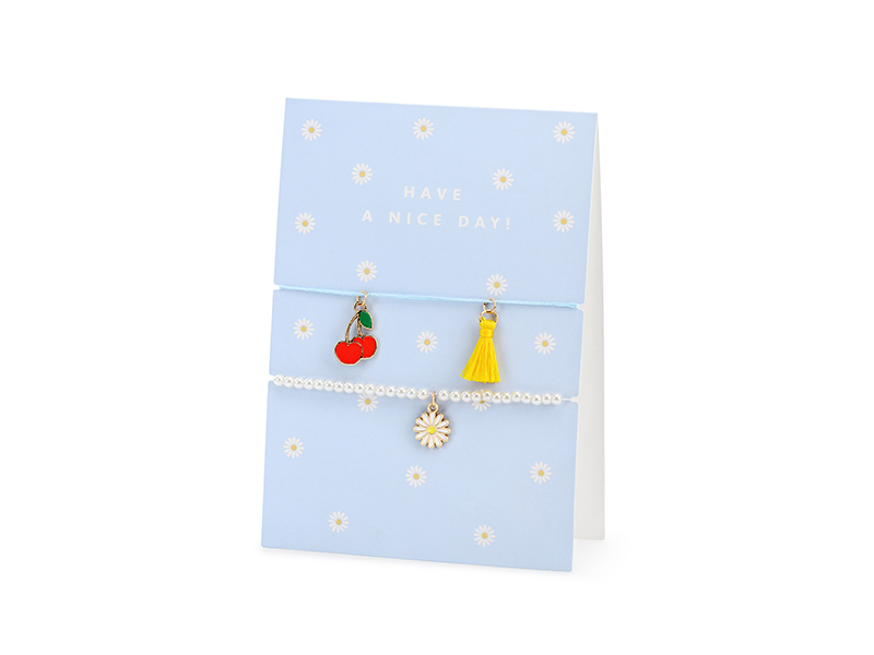 Postal 'Have a nice day!' com pulseiras 10.5x14.8cm