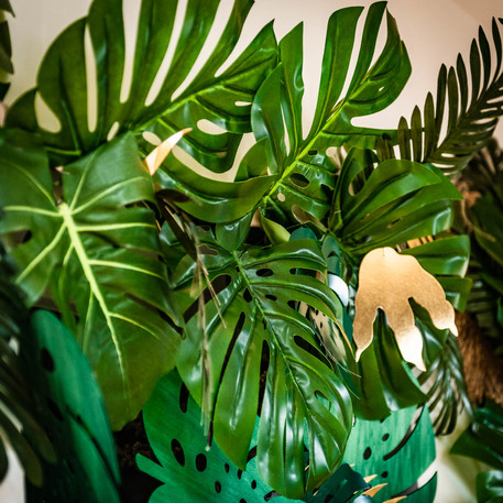 Folha Tropical Verde 34x30cm