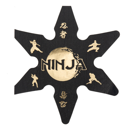 16 Guardanapos 32x28cm Ninja