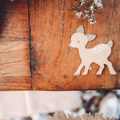 80 Confettis Bambie & Árvore de Natal