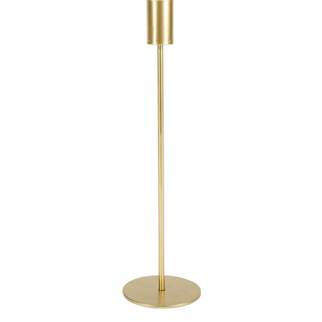 Suporte de Vela Metal Dourado 7,8x29cm
