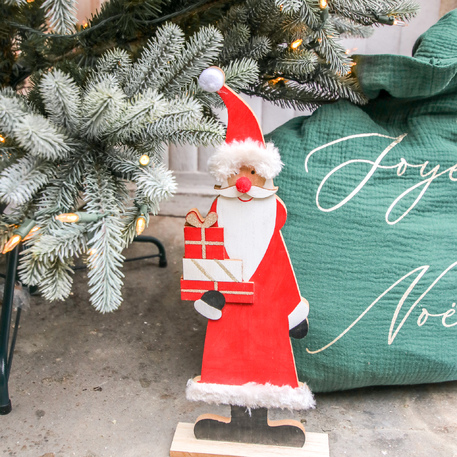 Pai Natal XXL Madeira 41 x 17 cm