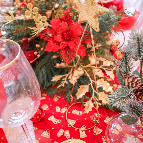 Árvore de Natal Metal Dourada 10x21,5cm