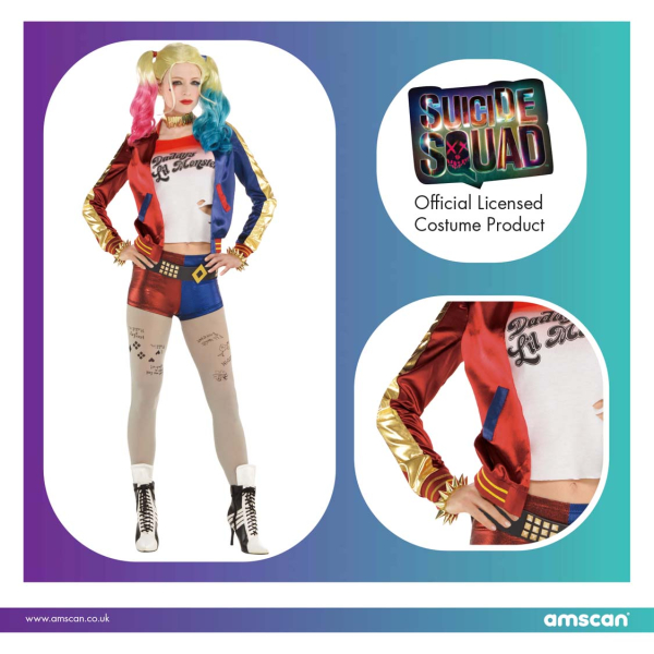 Fato Adulto Harley Quinn Suicide M