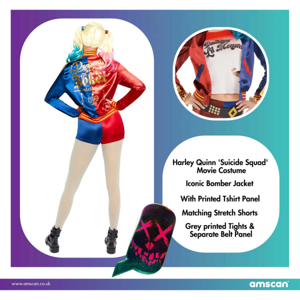 Fato Adulto Harley Quinn Suicide M