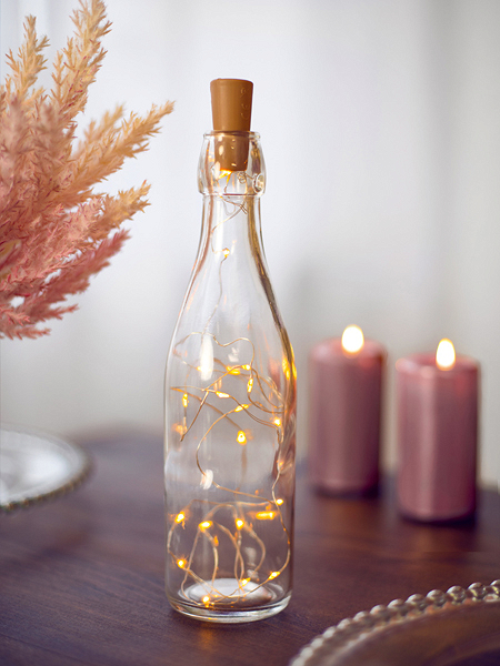 Lâmpadas LED para garrafa com cortiça 197cm