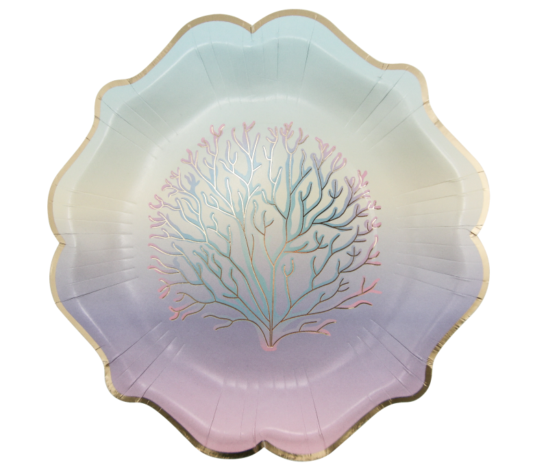 8 Pratos 23cm Sereia