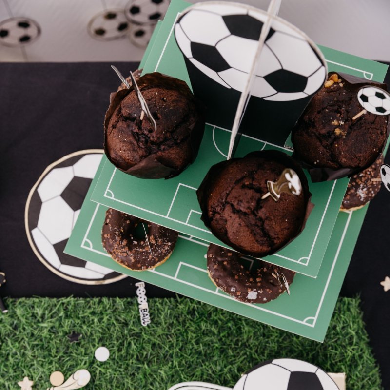 Cupcake Stand 2 Andares Campo de Futebol 28x36cm