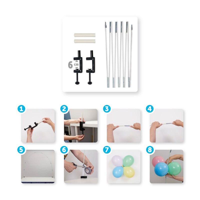 Arco de Balões para mesa 150cm