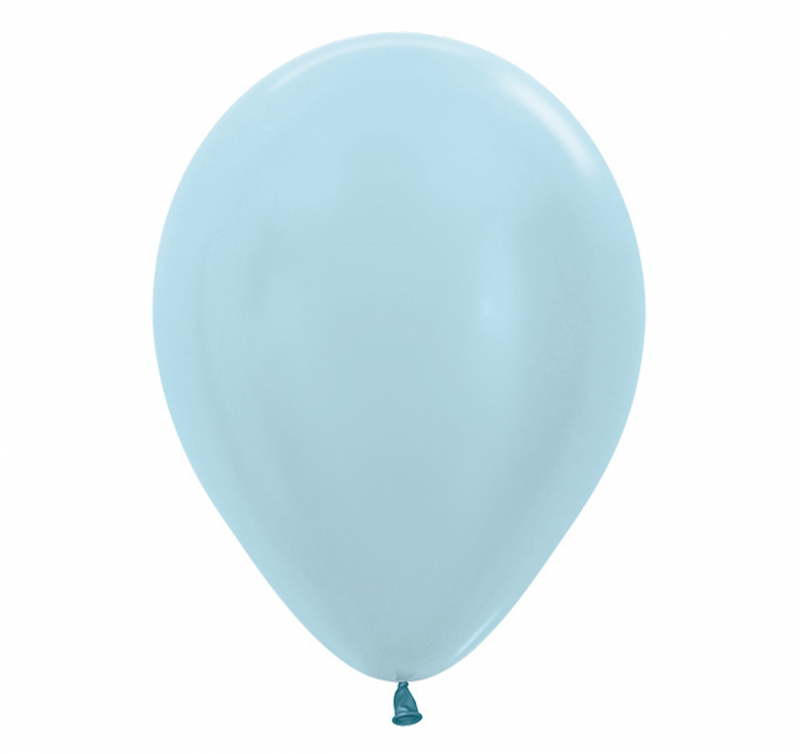 50 Balões latex R12 (30cm) - Pearl Blue - 440
