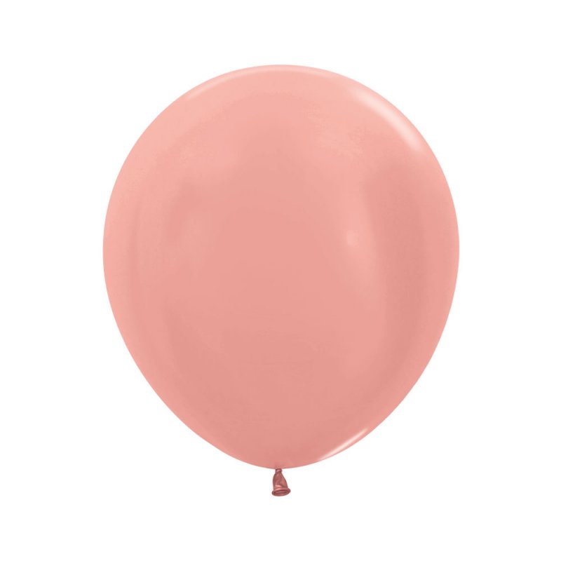 15 Balões latex R18 (45cm) - Metallic Rose Gold - 568