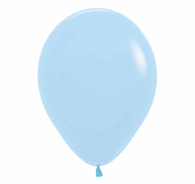 50 Balões latex R12 (30cm) - Pastel Matte Blue - 640