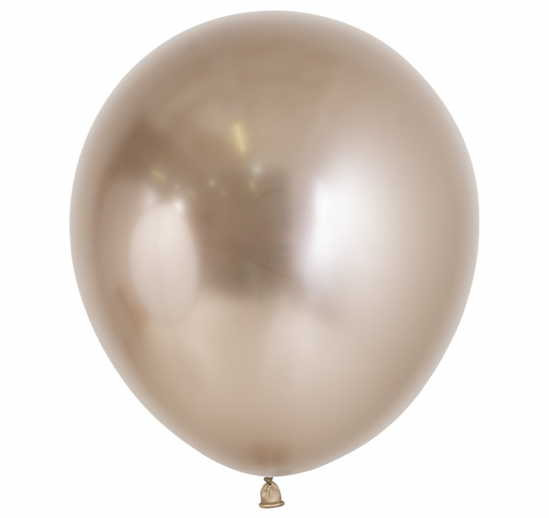 15 Balões latex R18 (45cm) - Reflex Champagne - 971