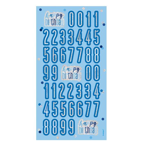 Centro de mesa Peso para balão personalizável Blue Glitz