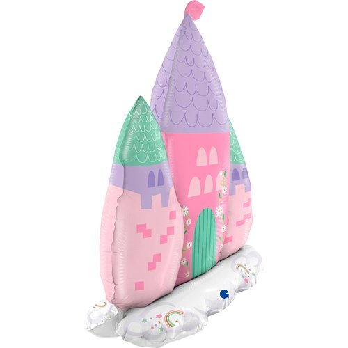 Balão Foil 30'' Standup Castelo Princesas