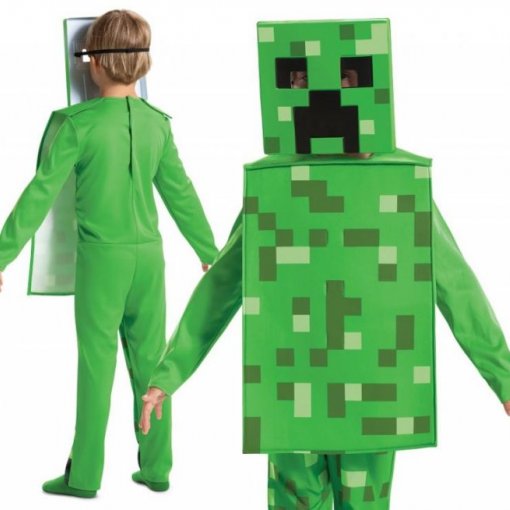 Fato Creeper Minecraft Idade 4-6 Anos
