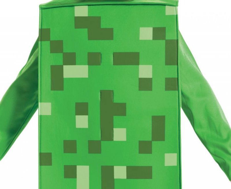 Fato Creeper Minecraft Idade 7-8 Anos