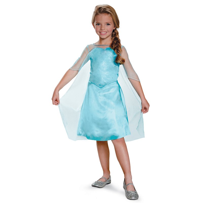 Fato Elsa (Frozen) Basic Idade 5-6 Anos