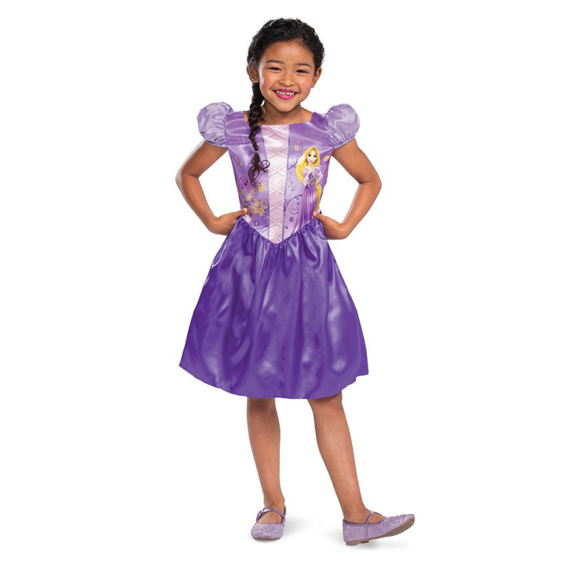 Fato Rapunzel (Princesas Disney) Basic Idade 3-4 Anos