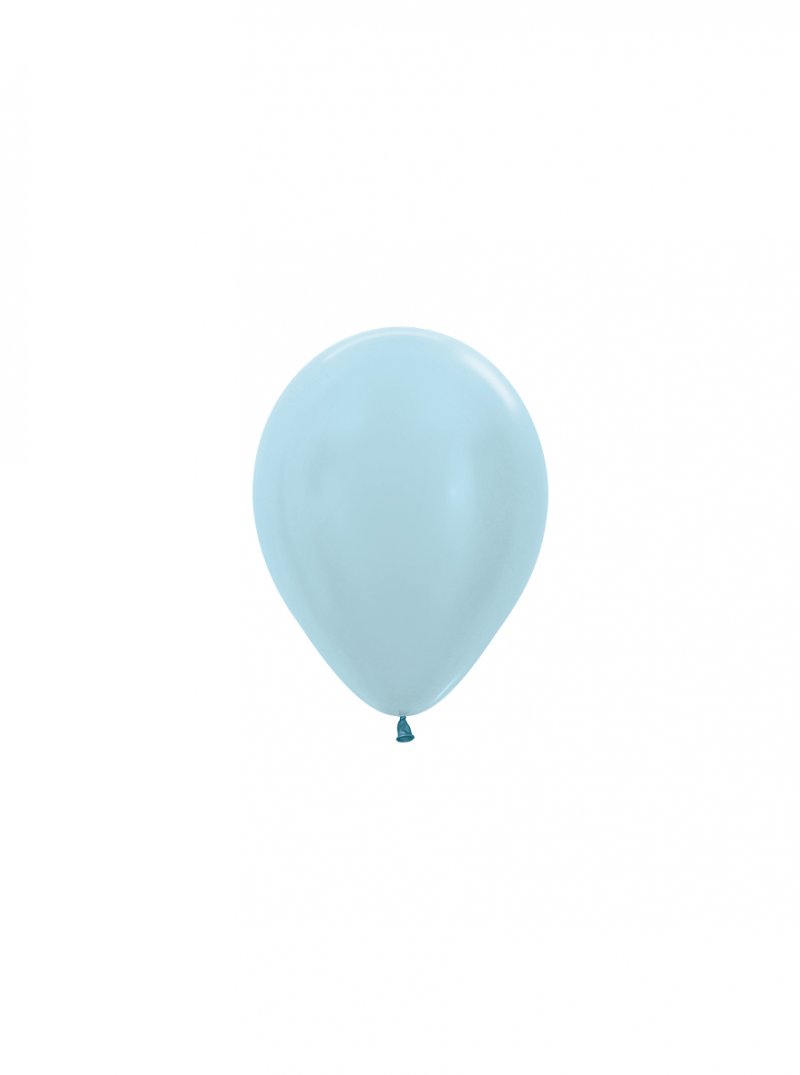 100 Balões latex R5 (12cm) - Pearl Blue - 440