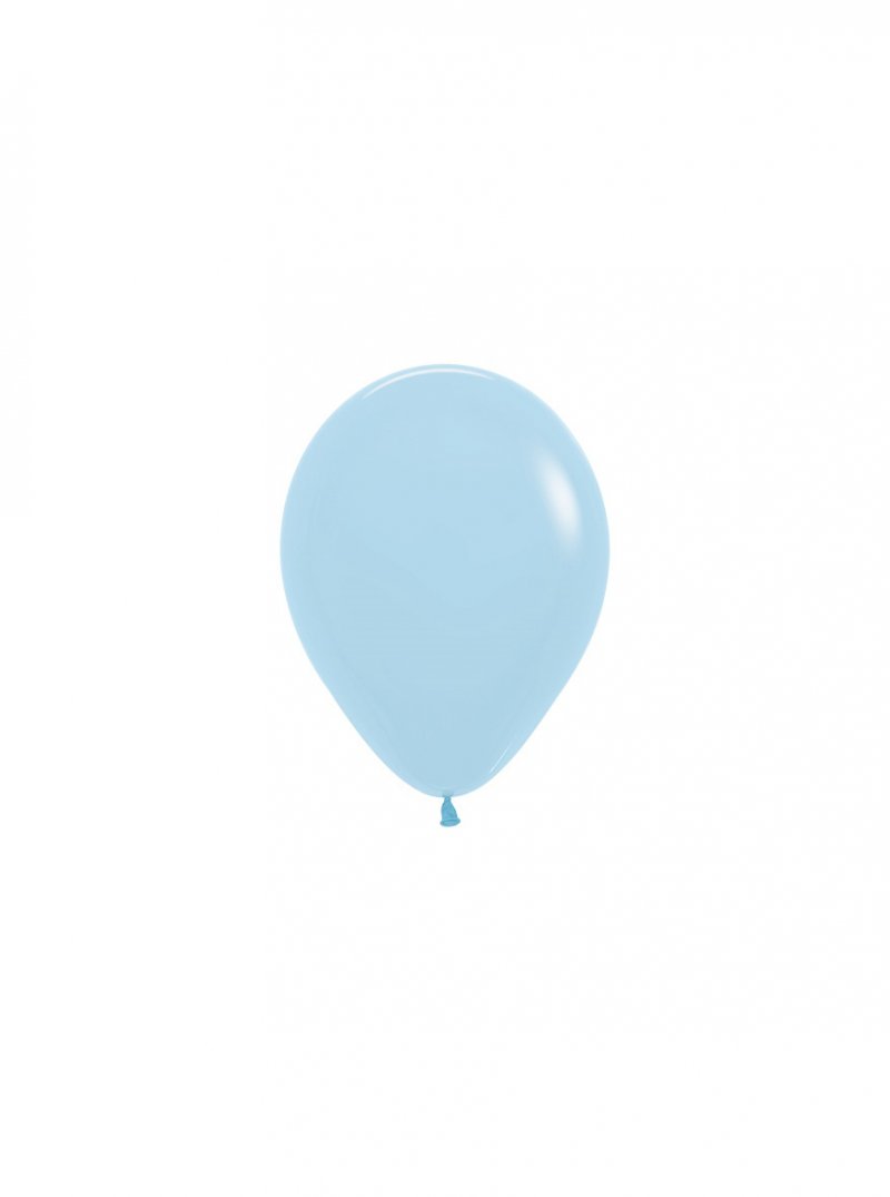100 Balões latex R5 (12cm) - Pastel Matte Blue - 640