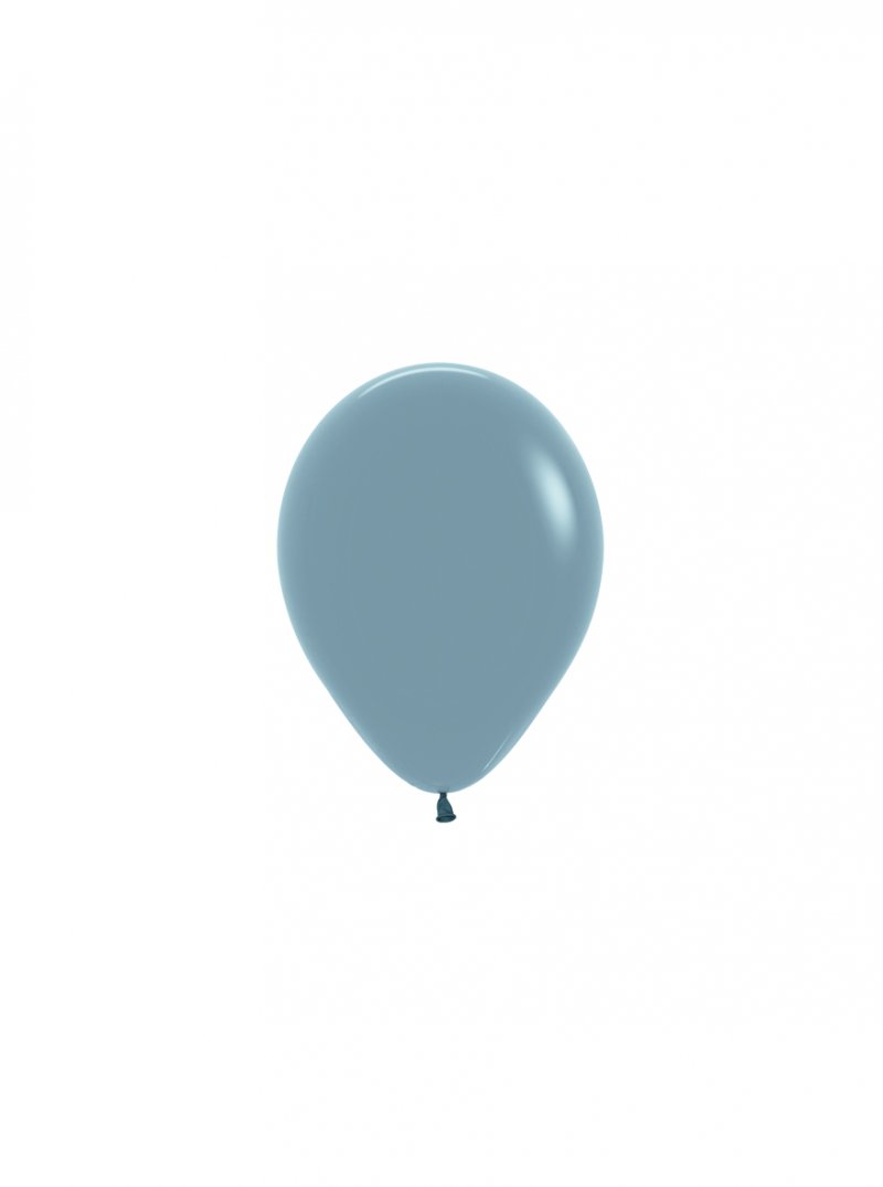 100 Balões latex R5 (12cm) - Pastel Dusk Blue - 140