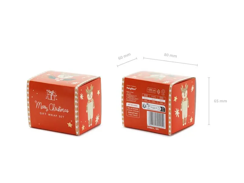Rolo com 52 Mini Autocolantes Natal
