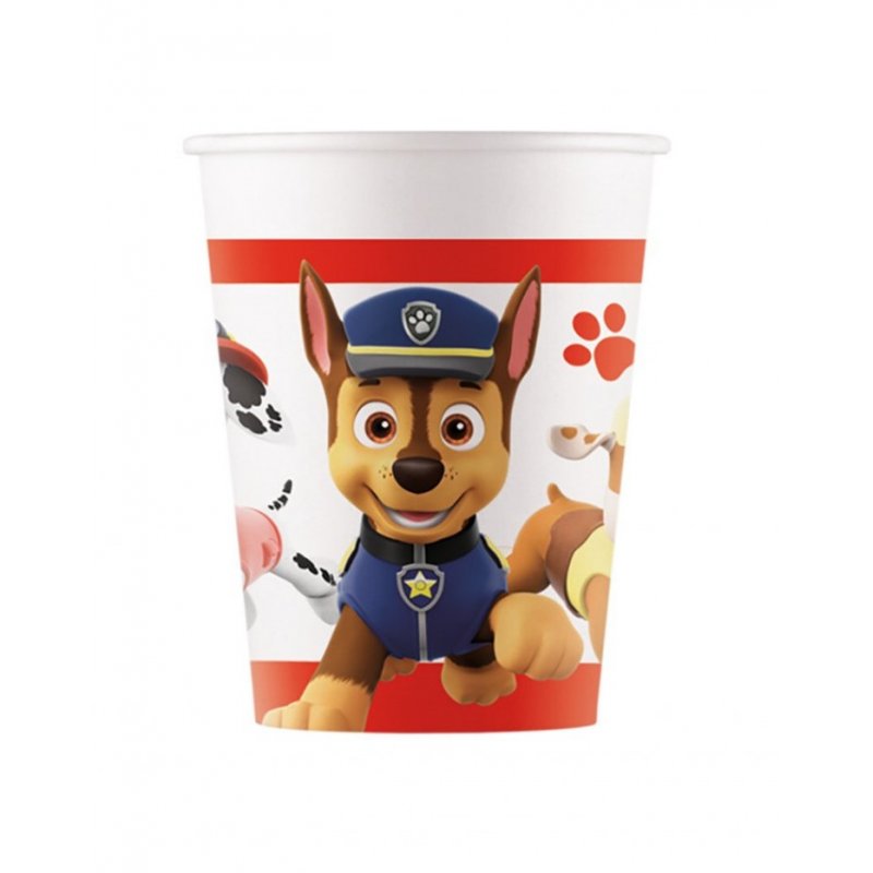 8 Copos 200ml Patrulha Pata - Rescue Heroes